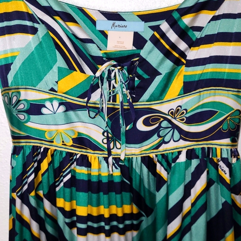 Marciaro Dress by GUESS 95% Silk Adjustable Straps Mid-Mini Dress Size XS EUC - Picture 5 of 15